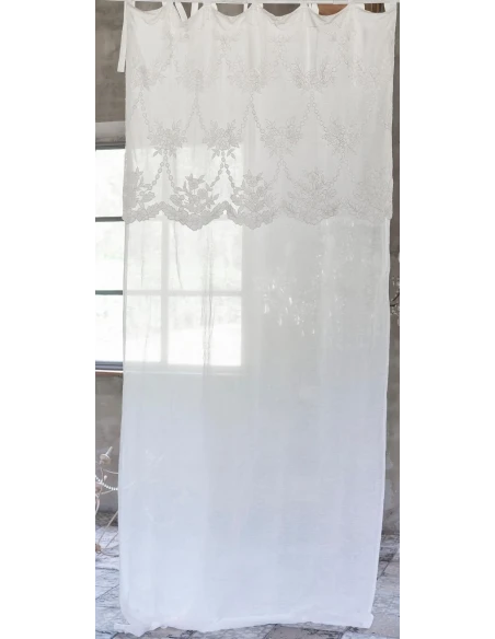 Blanc MariClò - Clarissa Curtain with Valance - Cream