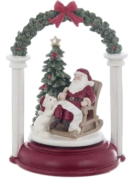 Blanc MariClò - Carillon Babbo Natale - 17 x 15 x H 24.5 cm