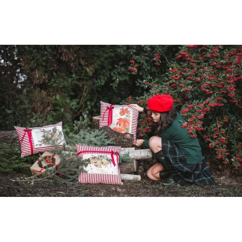 Blanc MariClò - Cuscino Jingle Bells - Stella di Natale