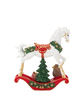 Henriette - Rocking Horse Ornament - Red