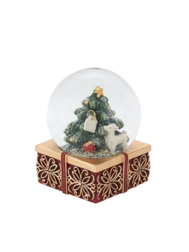 Henriette - Decorazione Globo Agnellino - Rosso