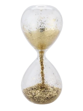 Henriette - Glitter Hourglass - Gold